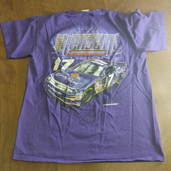 NASCAR Matt Kenseth #17 Crown Royal Double Sided TShirt Purple Size Medium - Picture 4 of 7